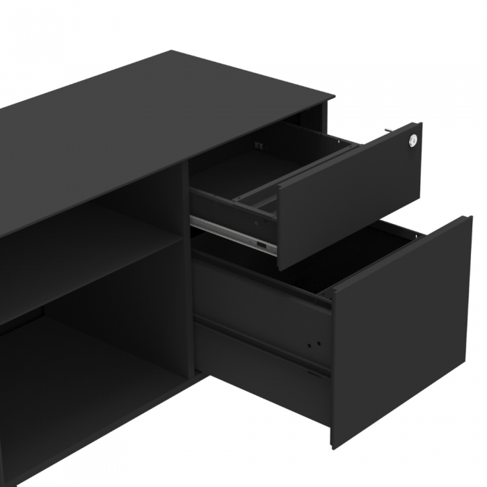 Rollcontainer aus metall Zeta - Rollcontainer für Büro
