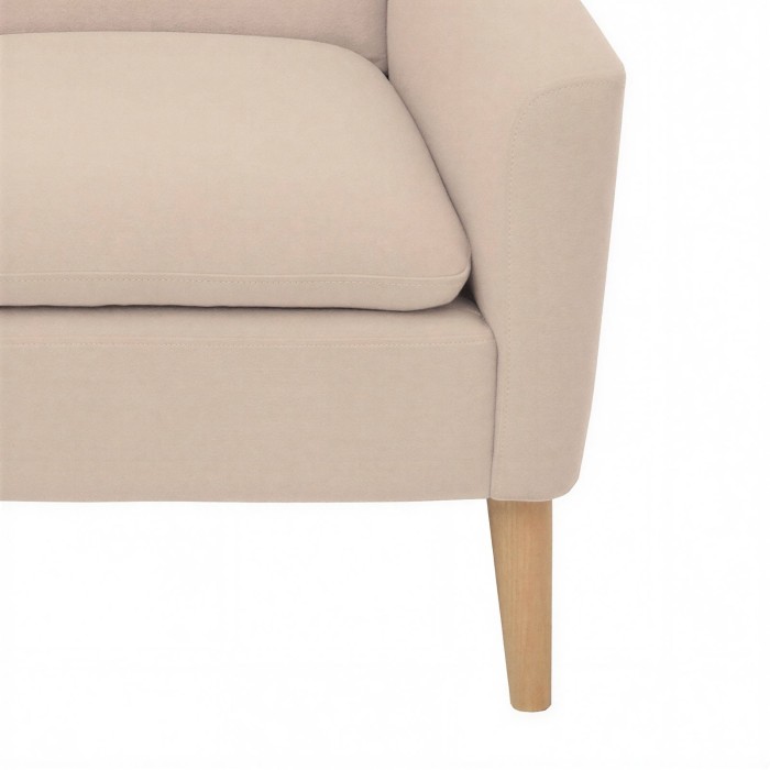 Bürosofa Lea sandfarben Beine