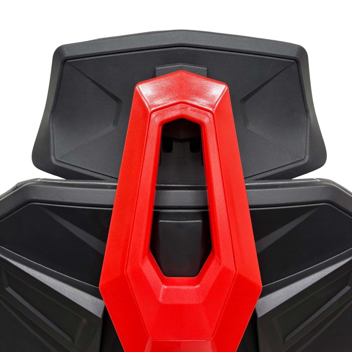Gamingstuhl rot-schwarz Nova Plus Detail Rückenlehne