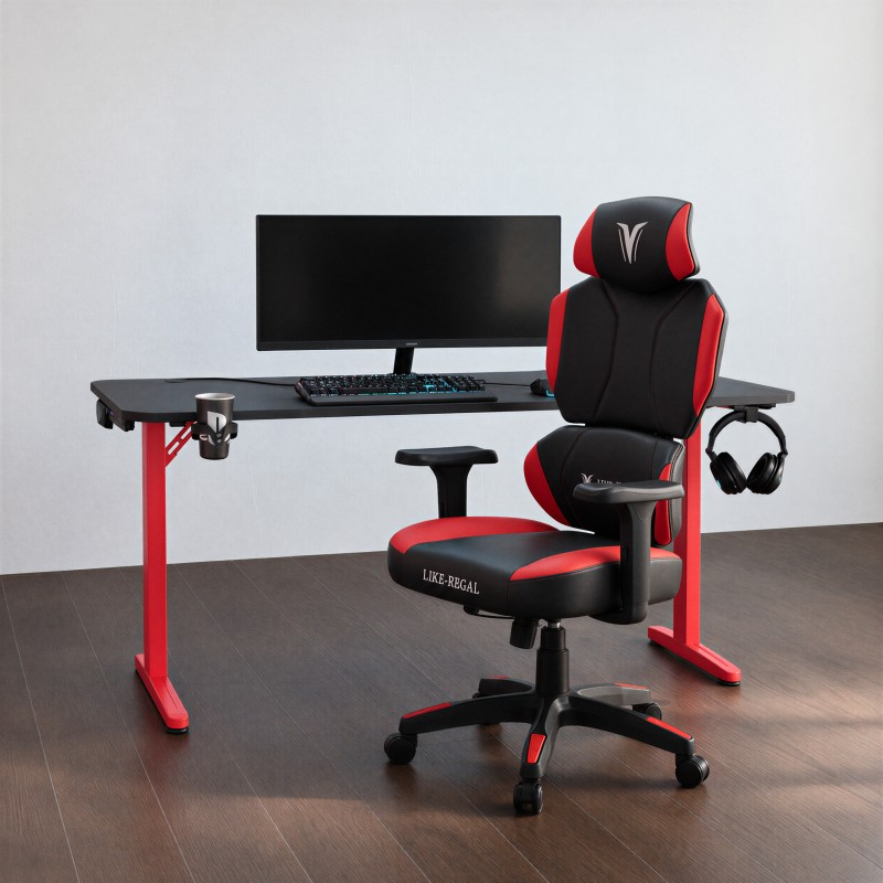 Gamingstuhl rot-schwarz Nova Plus Ambiente Gaming-Setup
