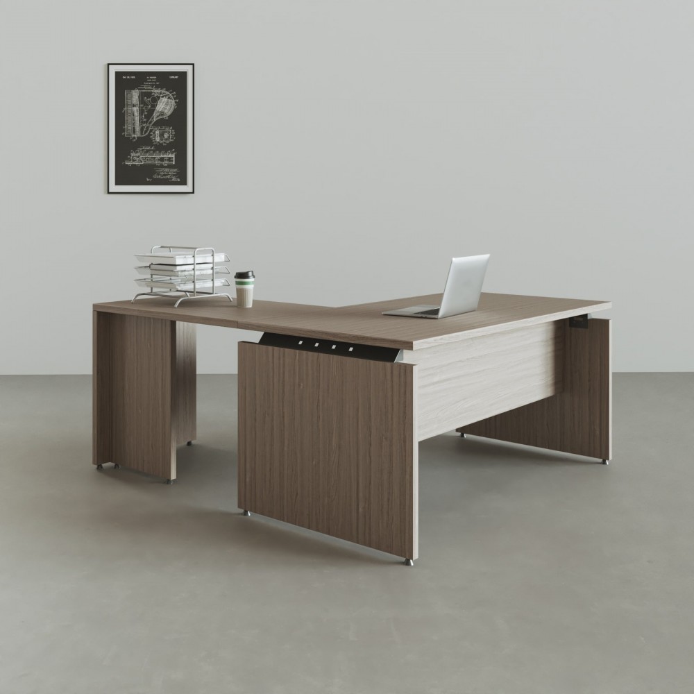 Holz-Winkelschreibtisch Atria