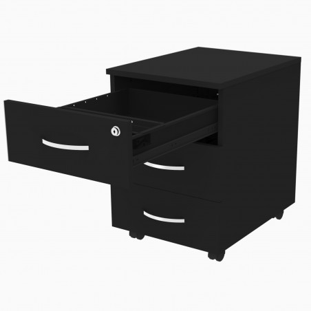 Schubladenschrank Omega schwarz Rollcontainer
