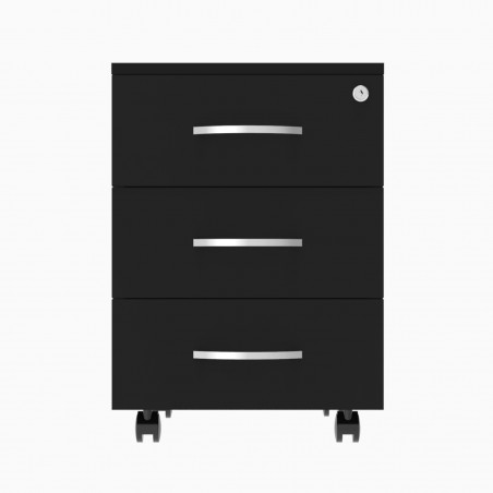 Schubladenschrank Omega schwarz Holz