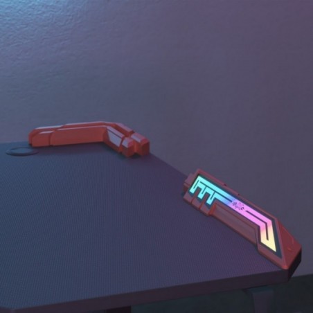 Gamingschreibtisch mit Kabeldurchführung