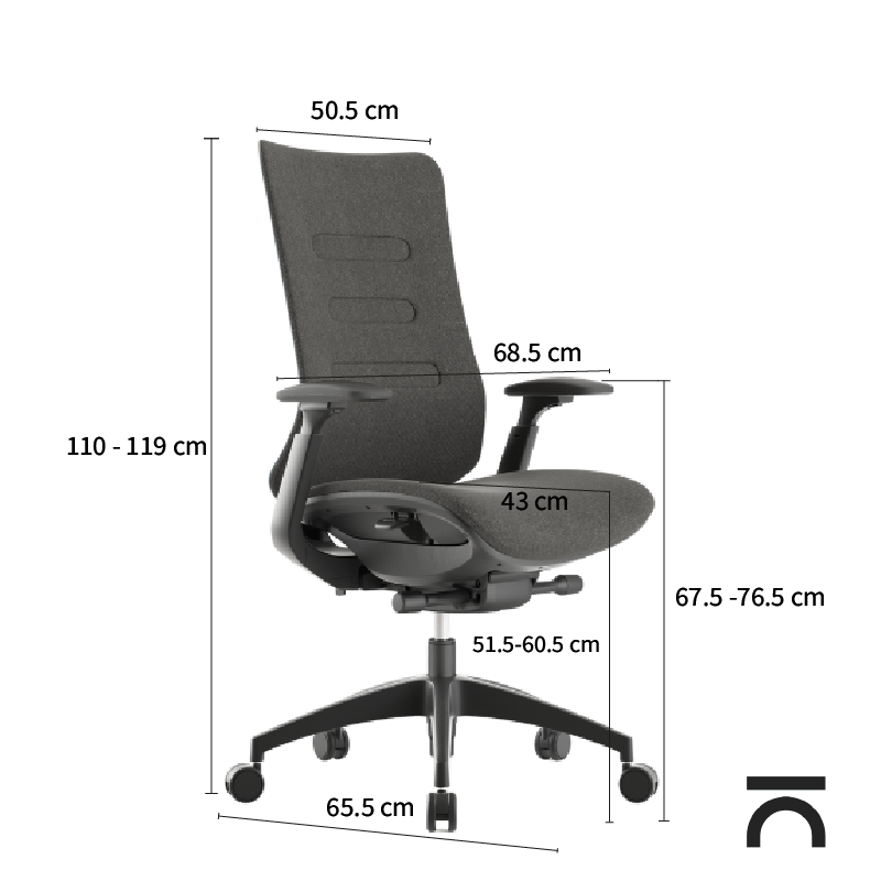 Maße ergonomischer Stuhl Diana