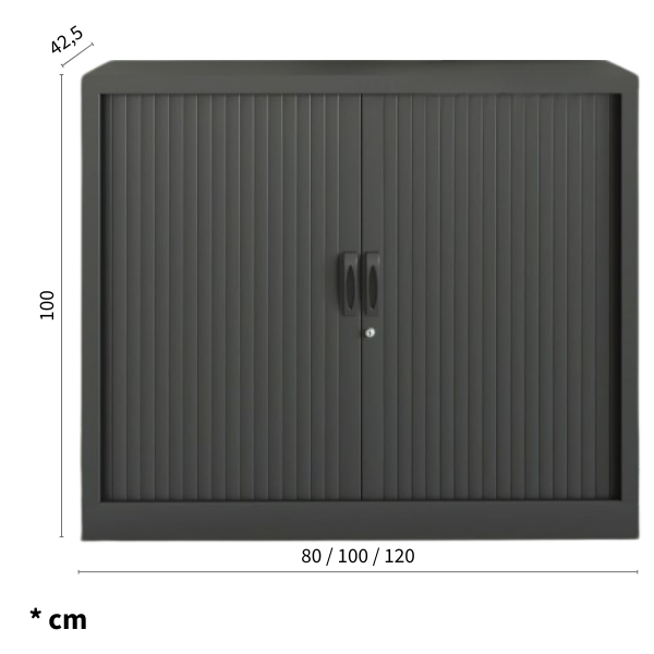 Eris Niedriger Metallschrank Maße